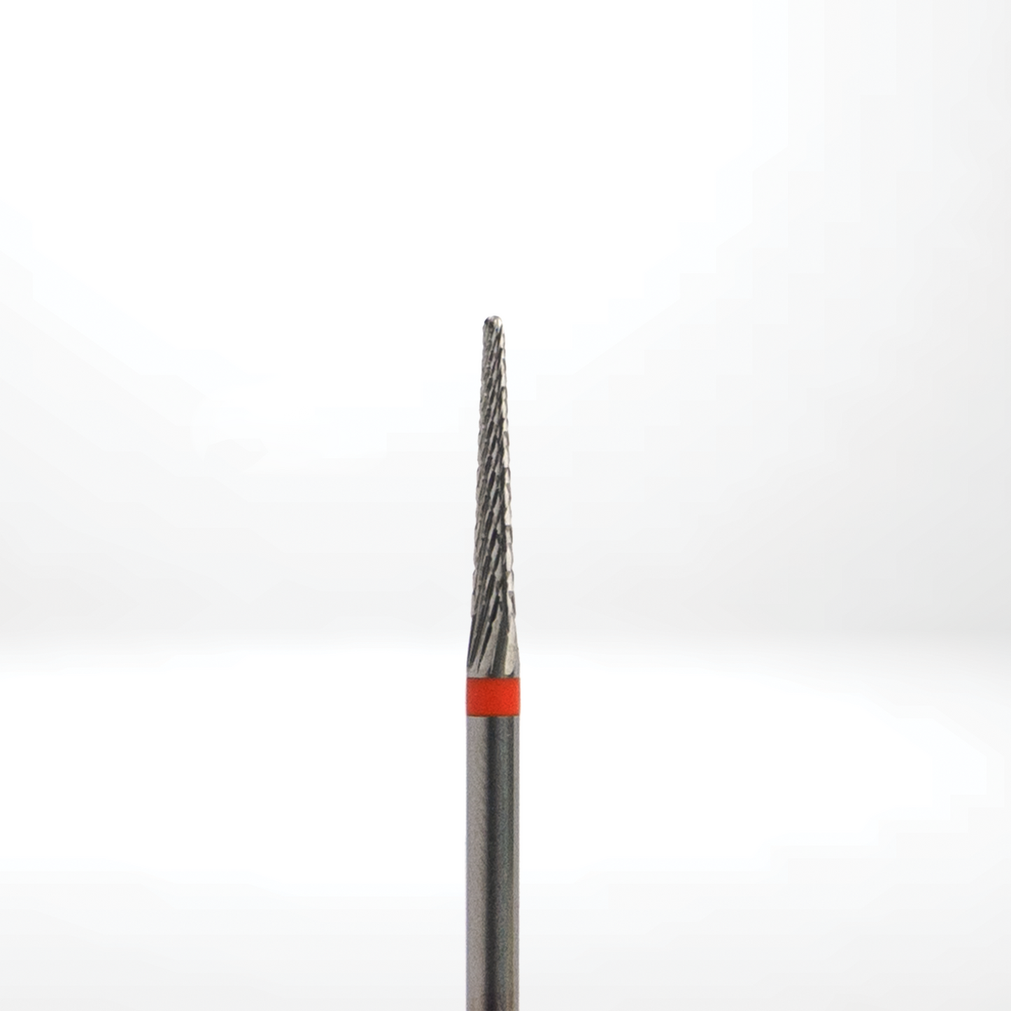 Nail drill bit carbide - CONE, 2,15 mm, red