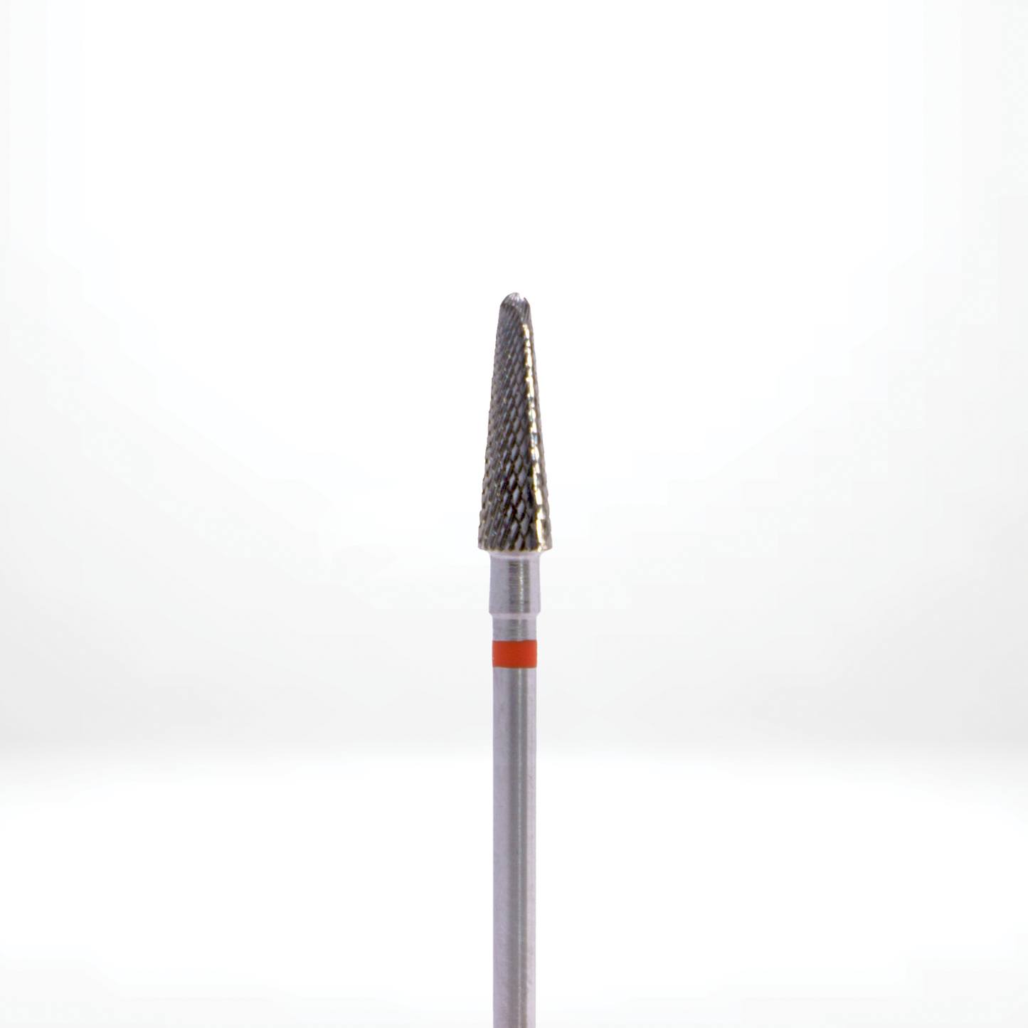 Nail drill bit carbide - CONE, 4,0 mm, red