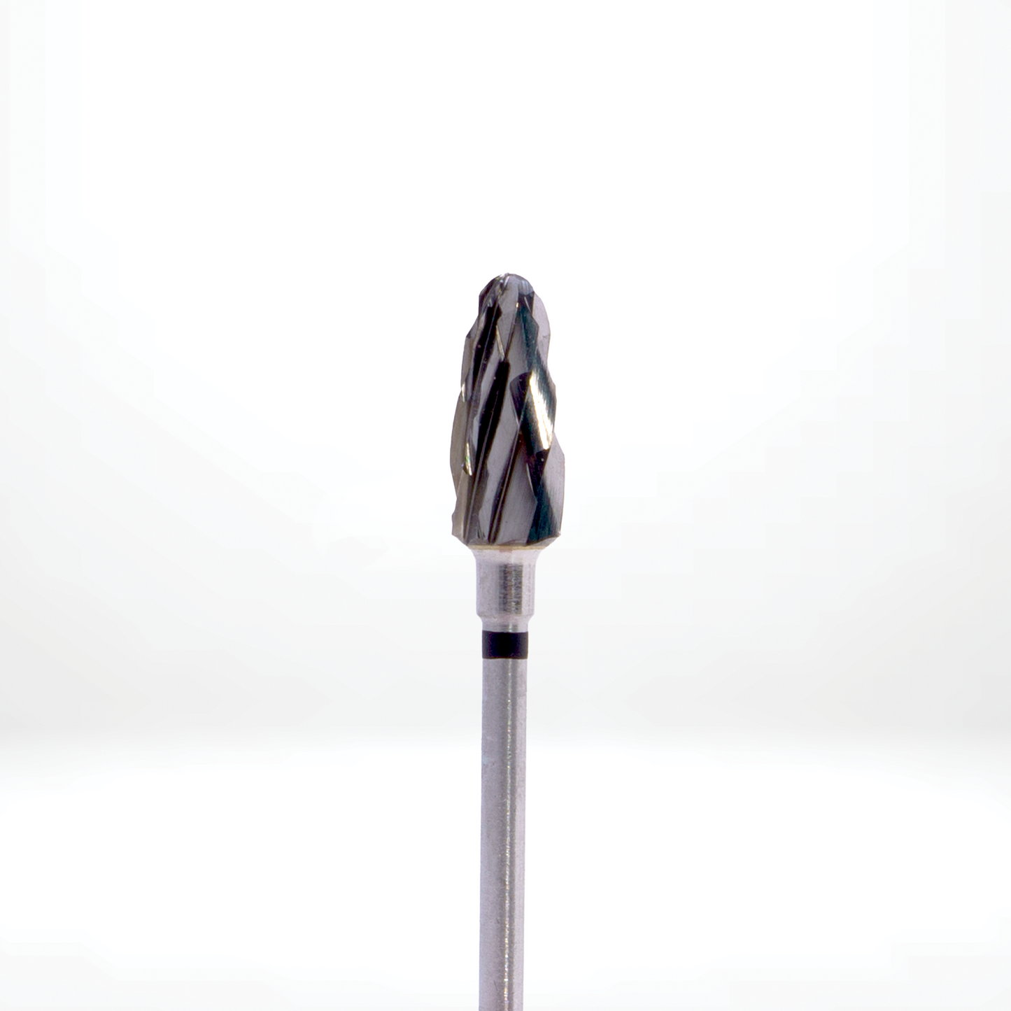 Nail drill bit carbide - CORN, parabola, 6,0 mm, black