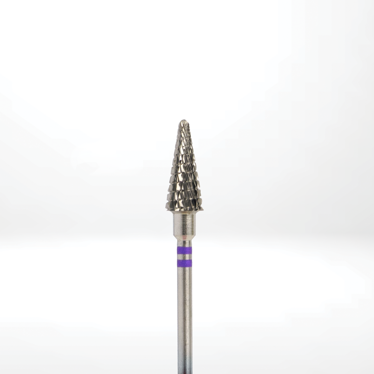 Nail drill bit carbide - TREE, left-handing, 6 mm, violet