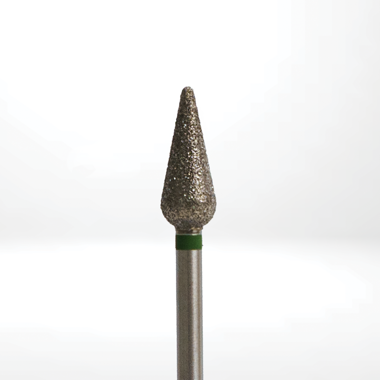 Diamond manicure bit - KMIZ - Drop, green big