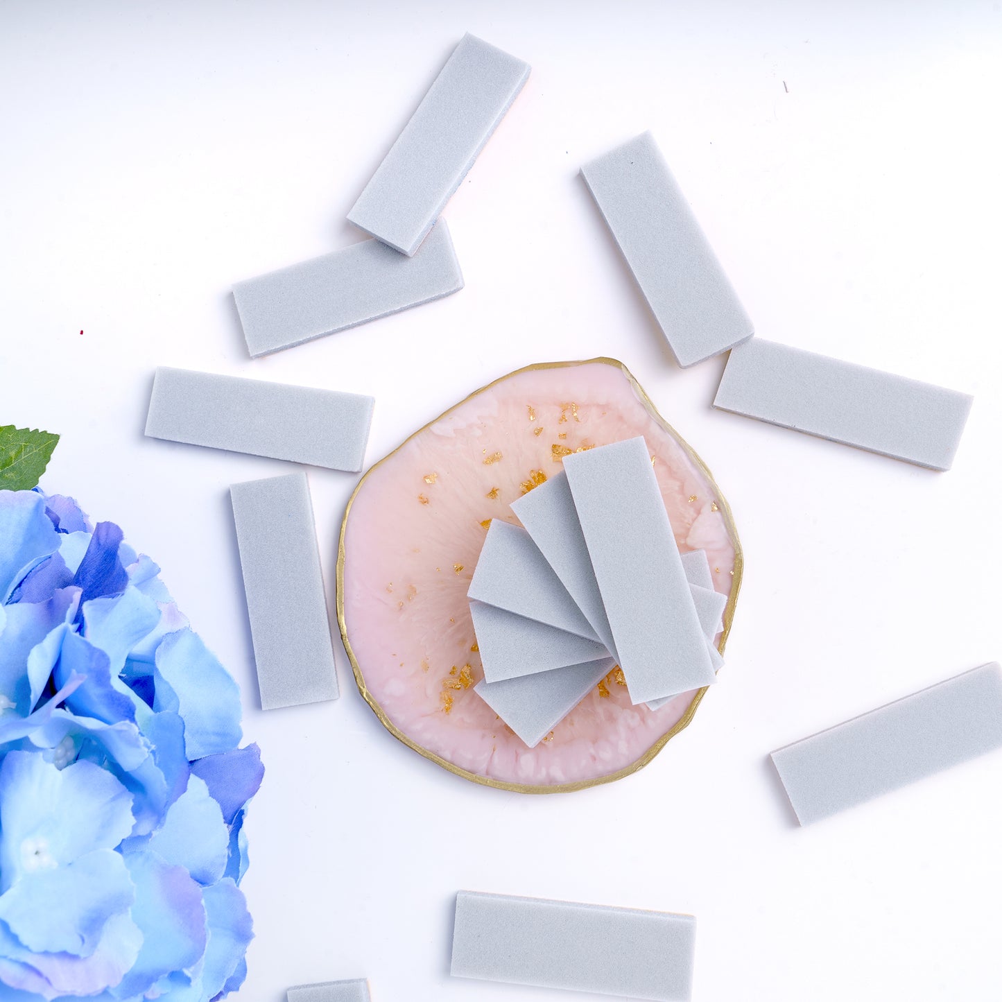 Nail file SMART disposable file sheets buffer "GREY" 25x70mm 50 st, P240