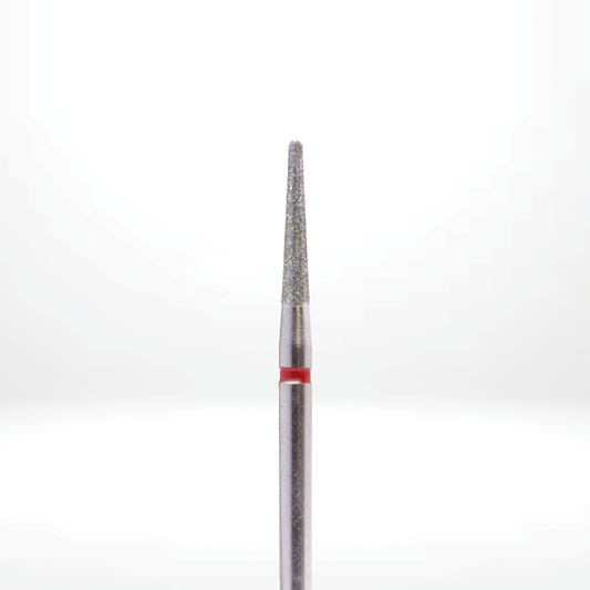 Nail drill bit carbide - CONE, 6,0 mm, red