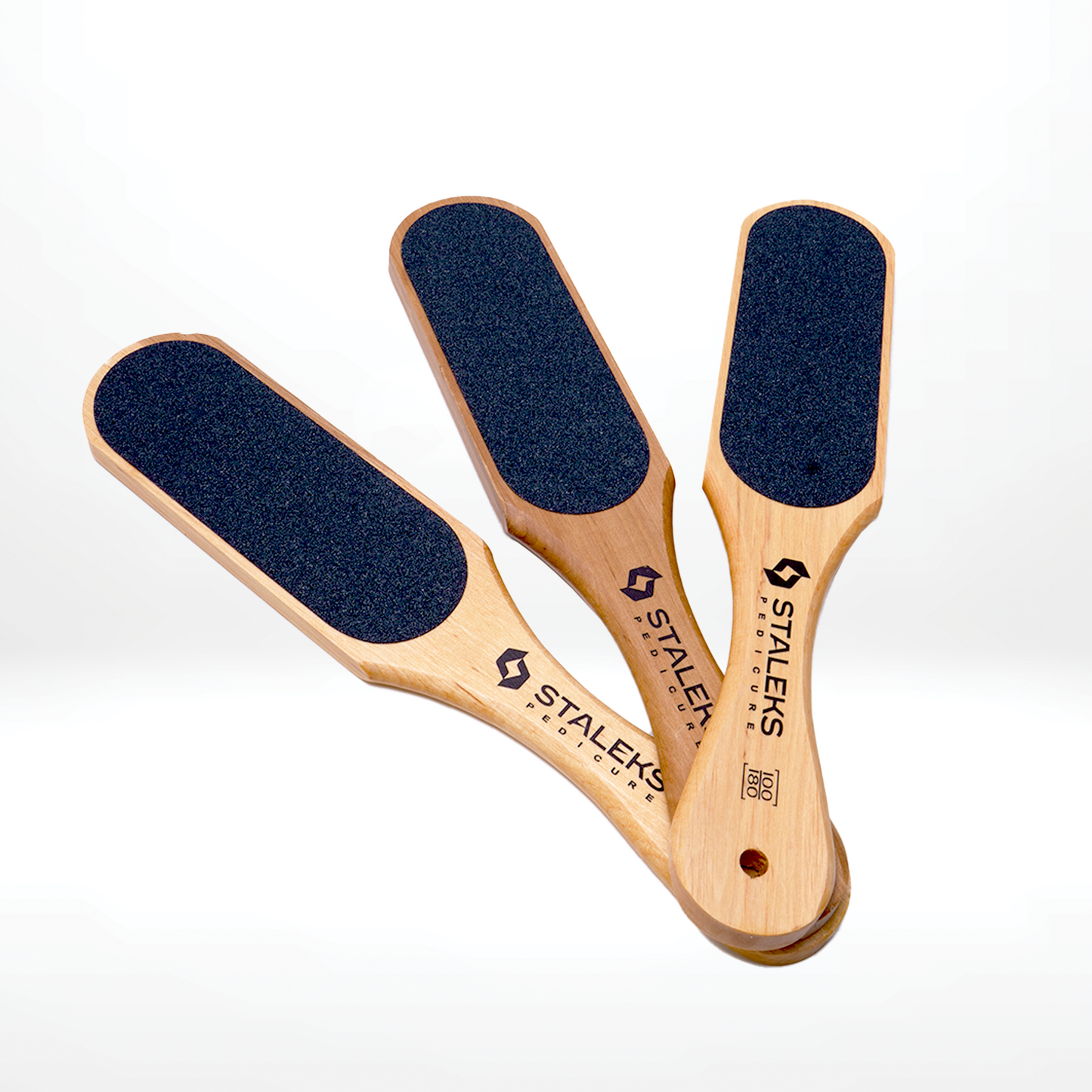 Wooden pedicure foot file BEAUTY & CARE 10 TYPE 1 (100/180)